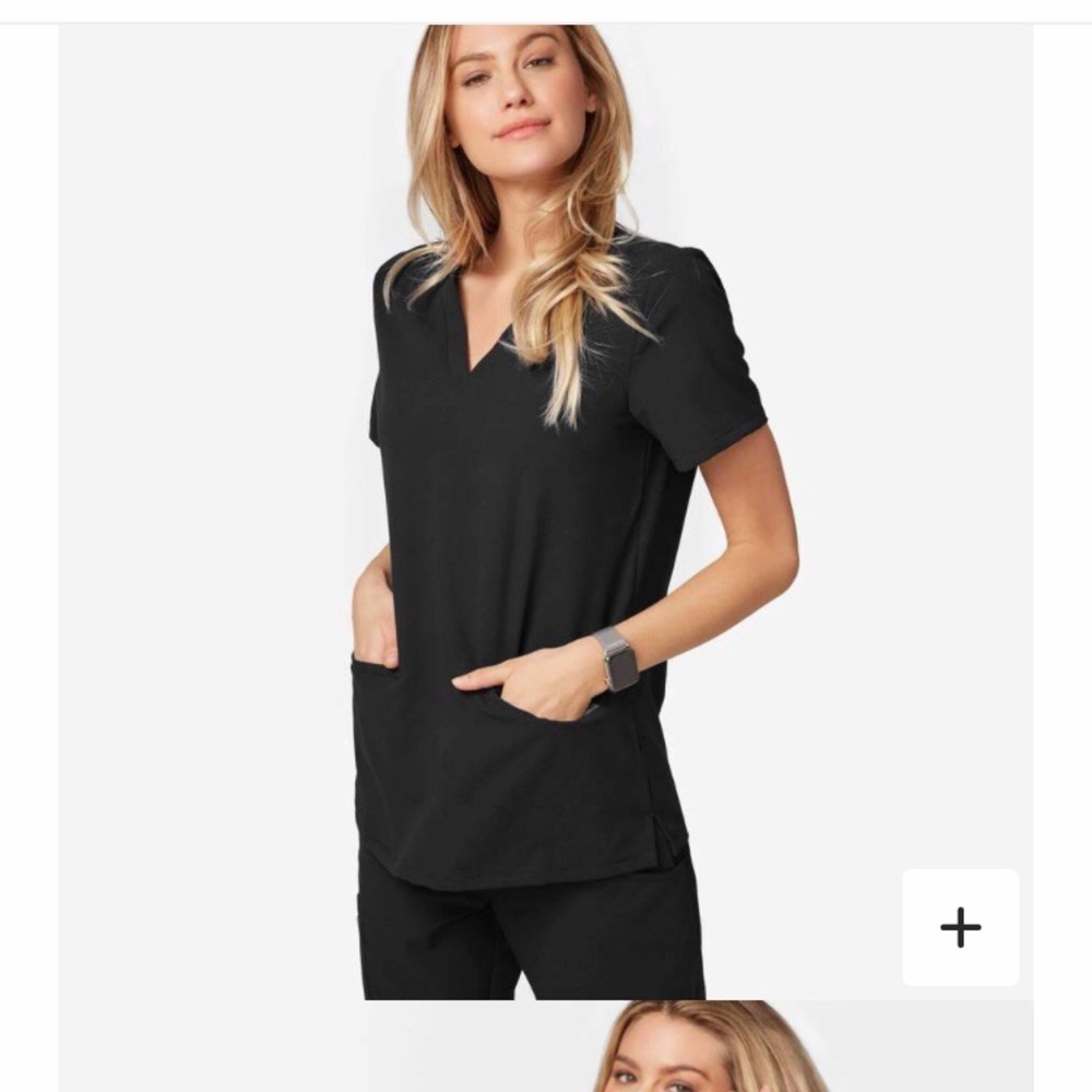 Figs Casma Three-Pocket Scrub Top: XXS